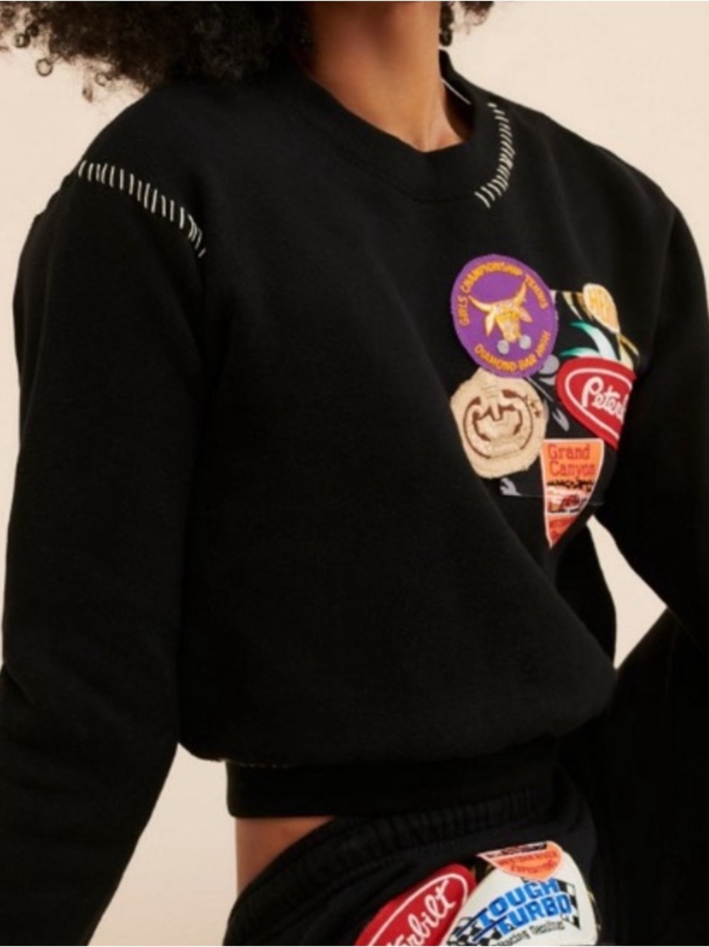 Riley Vintage for Free people Tropics Crew Sweatshirt